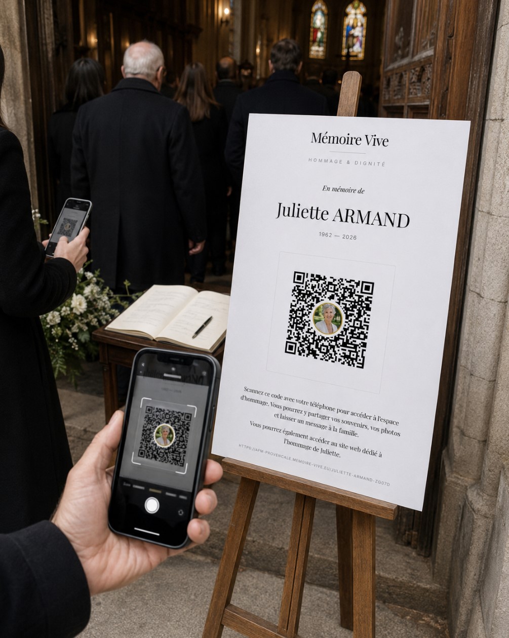 Affiche QR code Mémoire Vive