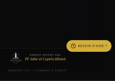 Bouton discret d'accès au SAV